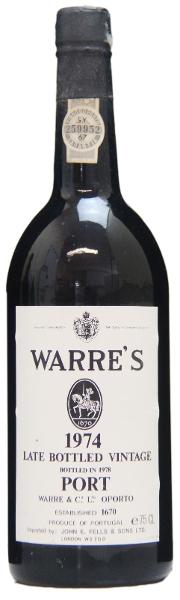 Warre's Vintage Port, 1974