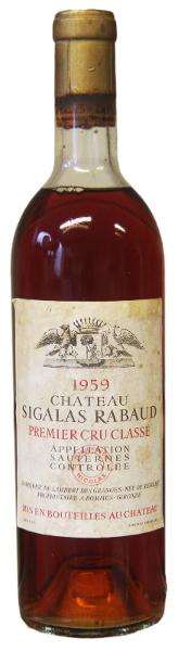 Chateau Sigalas Rabaud, 1959