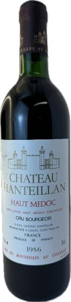 Chateau Hanteillan, 1986