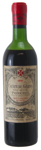 Chateau Gazin, 1961