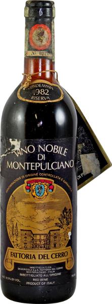 Nobile di Montepulciano, 1982