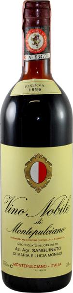 Nobile di Montepulciano, 1986