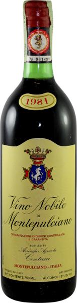 Nobile di Montepulciano, 1981